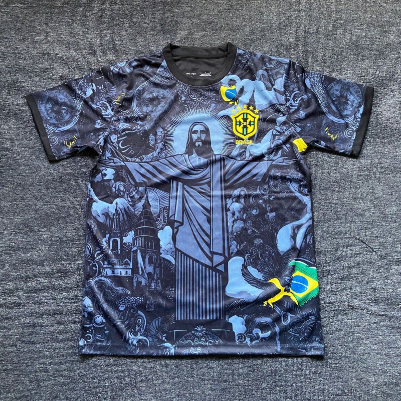 كأس العالم جيرسي البرازيل إيطاليا الأرجنتين البرتغال فلسطين نابولي إصدار المروحة زي كرة القدم - Image 4