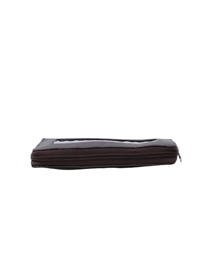 SaFFron Décor Genuine Leather Ladies Wallet (9X4.5X1 inches)- Brown - Image 5