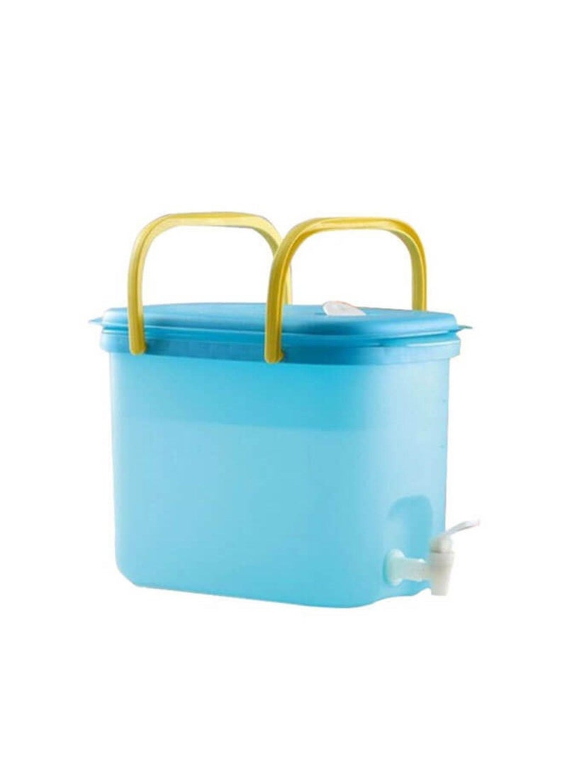 Tupperware Portable Plastic Water Dispenser 10L (Sky Blue) with Tap, Leak-Proof Storage Container for Home, Office & Outdoor - Image 2