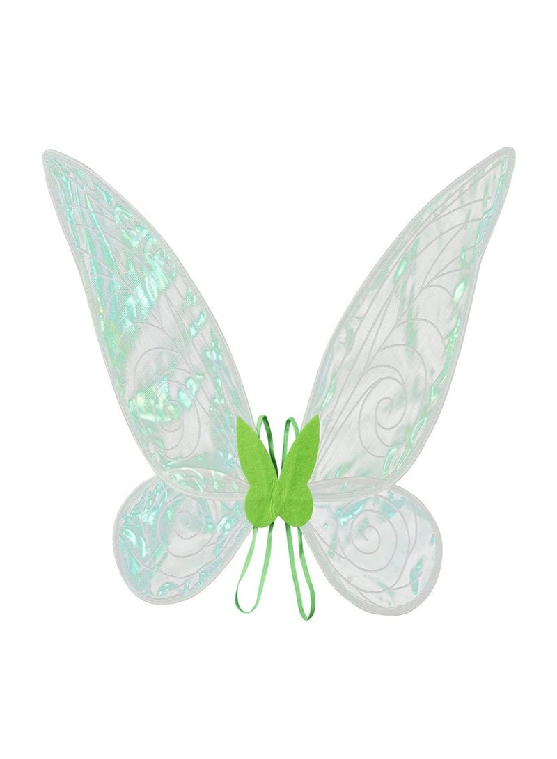 Green Fairy Princess Dresses for Girls Costume Tinker Bell Cosplay Set Flower Clothes for Girls 120CM - Image 3
