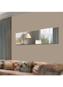 CityRiya-Long Full Length Mirror 22X22cm X 4 pcs Dressing Mirror Shatterproof Full Body Mirror Rectangular Glass Wall Mirror Makeup Mirror for Bedroom Living Room  - Image 3