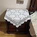 Damanni Damanni White Cotton Handmade Crochet Lace Table Cloth Doilies Doily,Square,23 Inch - Image 2