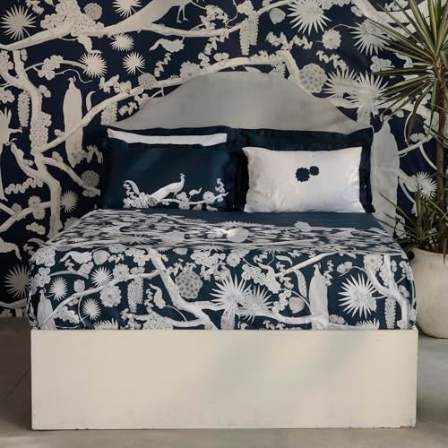 MYTRIDENT Shivan and Narresh Collection, Trident Bedsheet for Double Bed, 100% Cotton Bedsheet, 400 TC, Luxury, Premium bedsheet, King Size Bedsheet with 4 Pillow Covers - Izu Zunu - Image 2