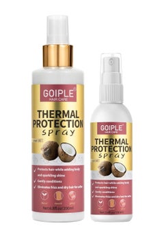 Goiple 2PCS Coconut Heat Protection Spray - Thermal Protector for Hair, Travel Size, Paraben & Dye Free Treatment  - Image 1