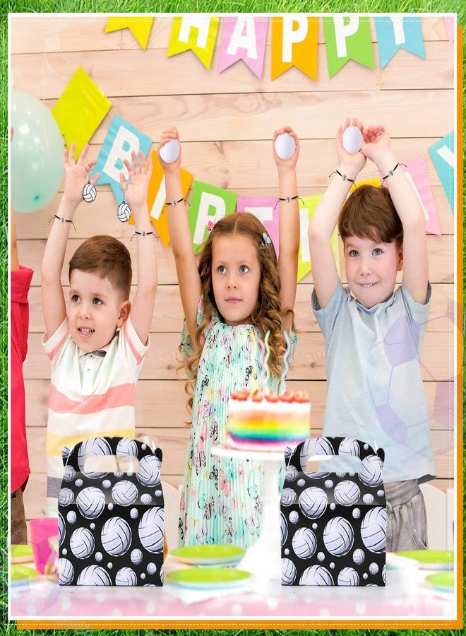 تيلينغ مجموعة هدايا حفلات الكرة الطائرة (48 قطعة) تتضمن: 12 علبة هدايا على شكل كرة طائرة، 12 كرة صغيرة لتخفيف التوتر، 12 سلسلة مفاتيح، 12 سوارًا، زينة لحفلات أعياد الميلاد، ولوازم رياضية. - Image 5