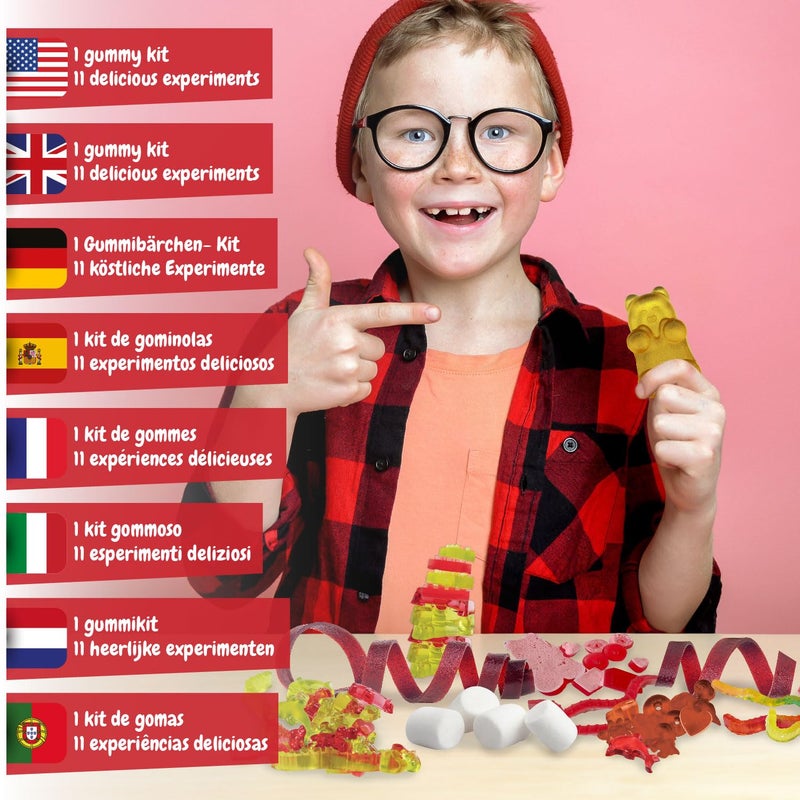 Science4you مختبر الحلوى Science4you - مجموعة صنع الحلوى لصنع حلوى خاصة بك للأطفال وحلويات جيلاتينية بأشكال مختلفة 19 بما في ذلك حلوى الدب العملاقة - صندوق هدايا حلو للأطفال من عمر 8 9 10 11+ - Image 3