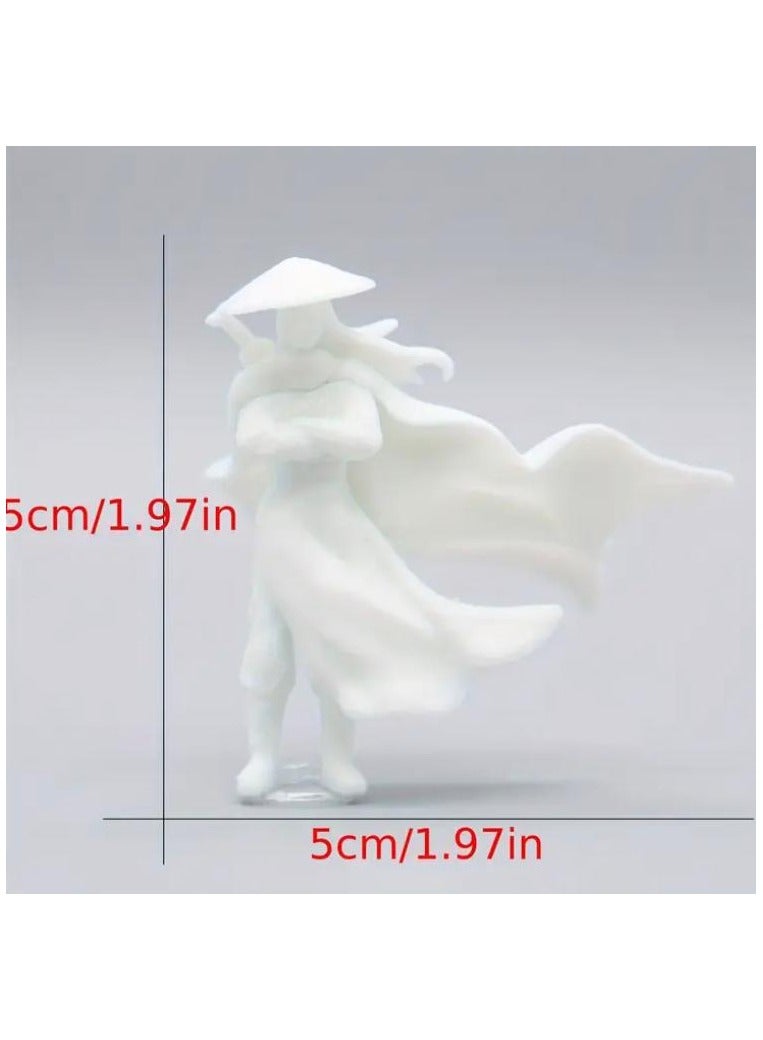 Verona Knight statue, made of PVC, decorative accessories for the car, home and office - one piece, white color  - Image 1