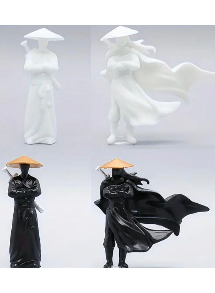 Verona Knight statue, made of PVC, decorative accessories for the car, home and office - one piece, white color  - Image 2