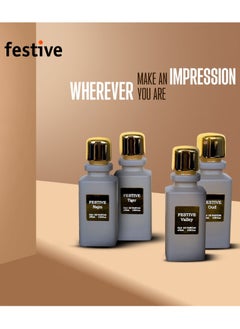 معرض الأعياد ماء عطر، عطر عود عالي الجودة للجنسين، لكل من الرجال والنساء، 75 مل مع علبة مميزة. عود فيستيفي,  - Image 2