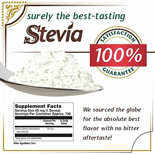 KAL® Sure Stevia Extract Powder, 1.3 OZ. | Best-Tasting, Zero Calorie, Low Glycemic | 730 Servings - Image 2