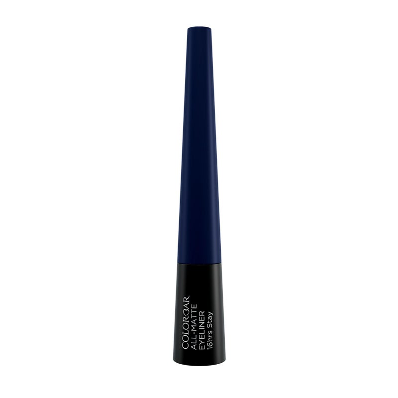Colorbar Ultimate Eye Liner Innovative Applicator LongLasting Formula Liquid Eyeliner Waterproof and SweatProof 003 Matte Blue 008 oz