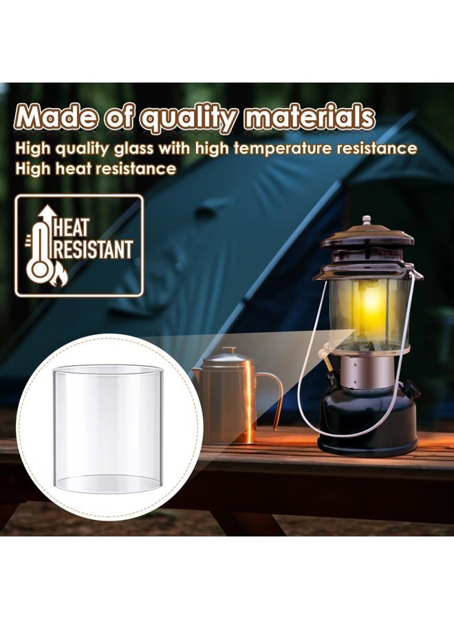 Ceoighe Lantern Globe Replacement Parts, Propane Lantern Glass Replacement, Clear Lantern Parts Compatible with Standard Shape Fueled Lantern, Reusable Lantern Mantles Parts for Camping Hiking Outdoor - Image 3