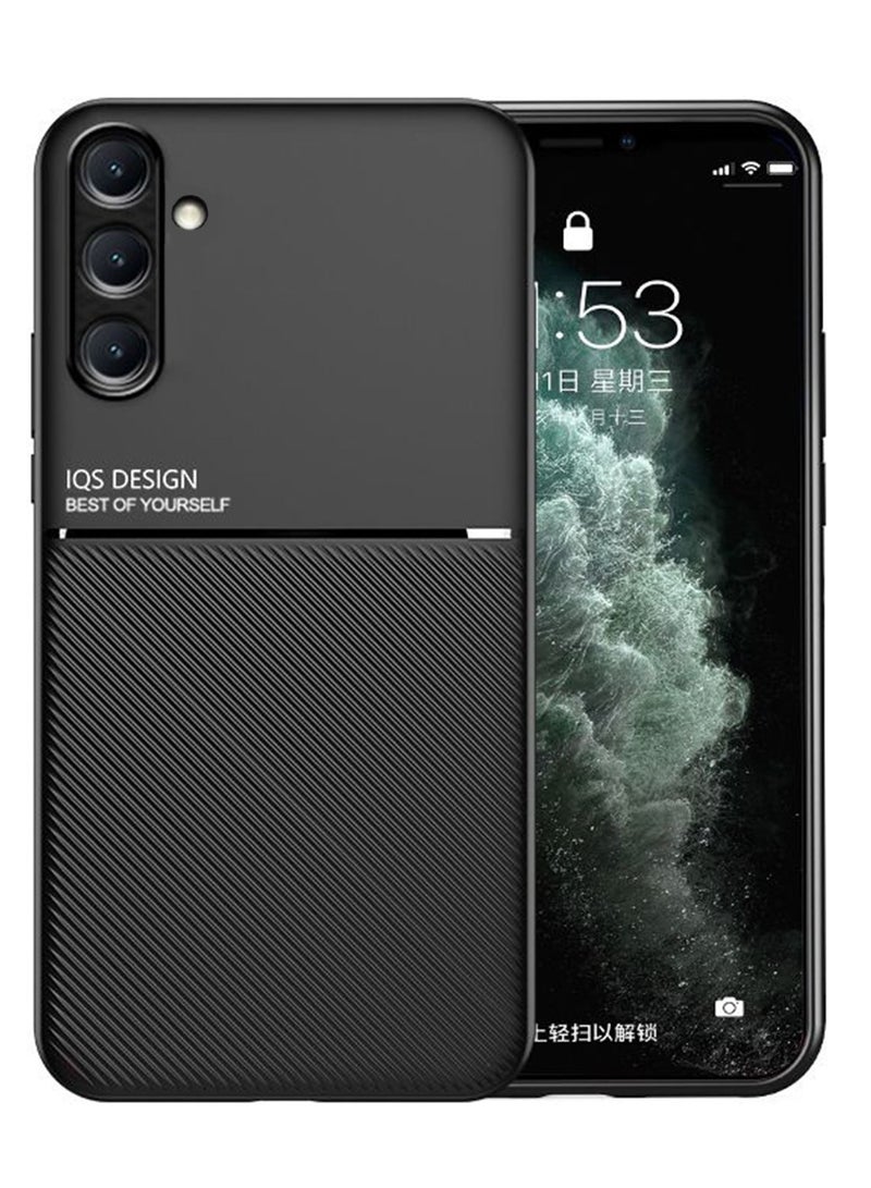 SanHu for Samsung Galaxy S24 FE 5G Case Back Cover with Magnetic and Protector Anti-Scratch Shockproof Phone Accessory,Black. - Image 1