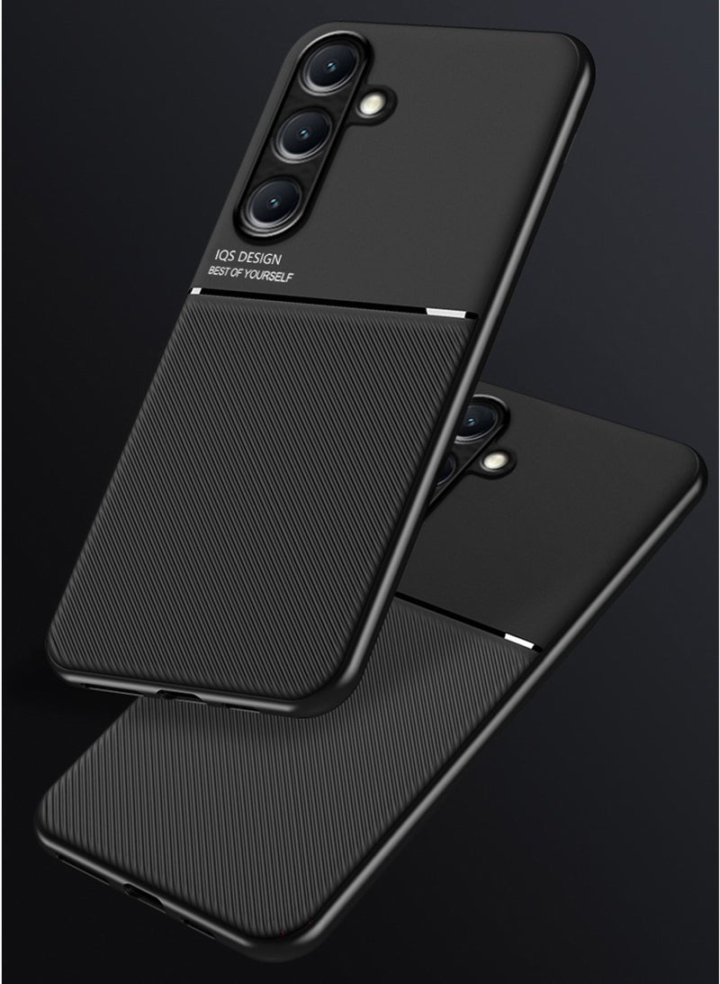 SanHu for Samsung Galaxy S24 FE 5G Case Back Cover with Magnetic and Protector Anti-Scratch Shockproof Phone Accessory,Black. - Image 2