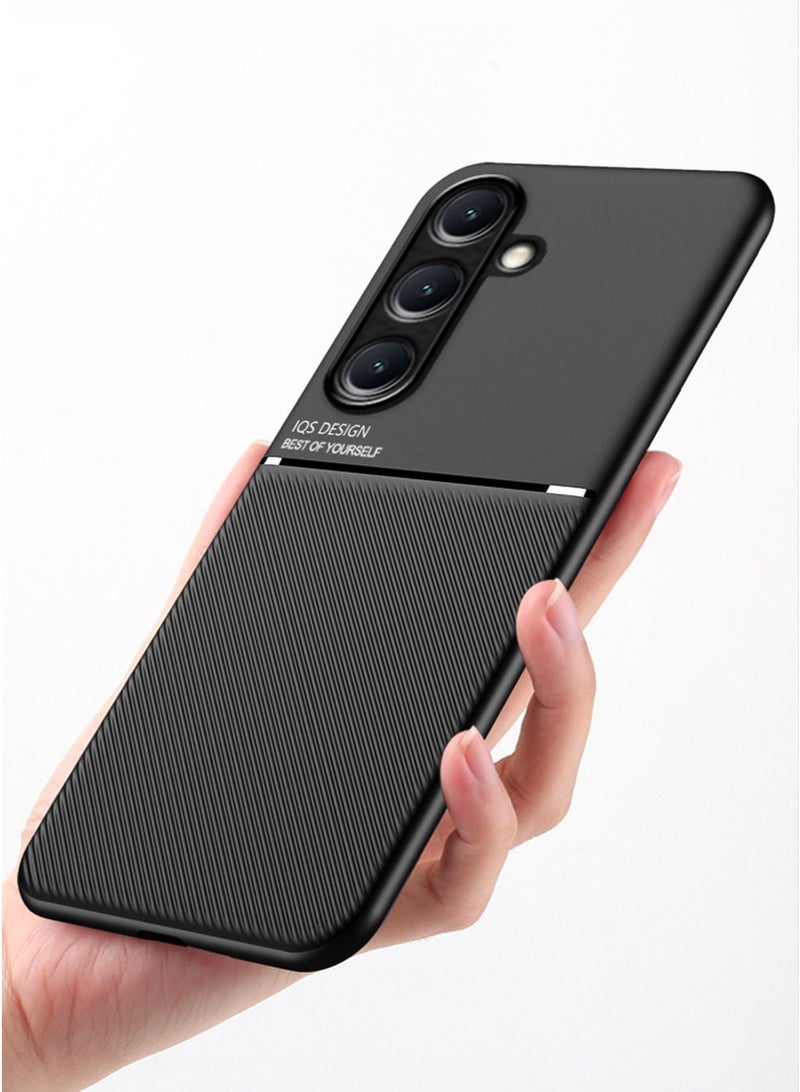 SanHu for Samsung Galaxy S24 FE 5G Case Back Cover with Magnetic and Protector Anti-Scratch Shockproof Phone Accessory,Black. - Image 4