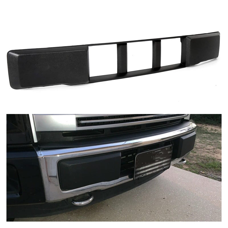 ECOTRIC Lower Grille Compatible With 2015-2017 Ford F-150 F150 Front Bumper Lower Grille Trim Panel Black Replacment for FL3Z-17E810-CA FO1044110 - Image 1