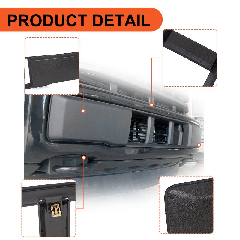 ECOTRIC Lower Grille Compatible With 2015-2017 Ford F-150 F150 Front Bumper Lower Grille Trim Panel Black Replacment for FL3Z-17E810-CA FO1044110 - Image 5