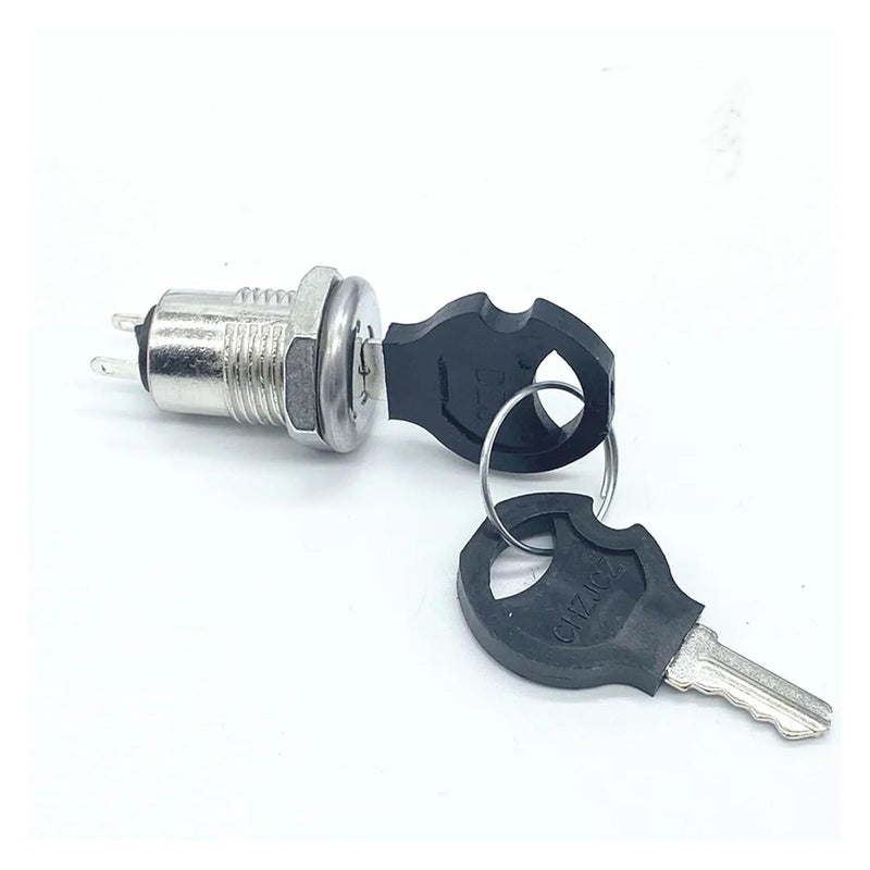 12 مم مفتاح طاقة قفل من سبيكة الزنك تشغيل إيقاف وضعين بمفتاحين - Image 1