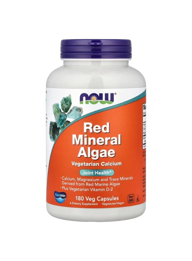 now Red Mineral Algae, 180 Veg Capsules - Image 1