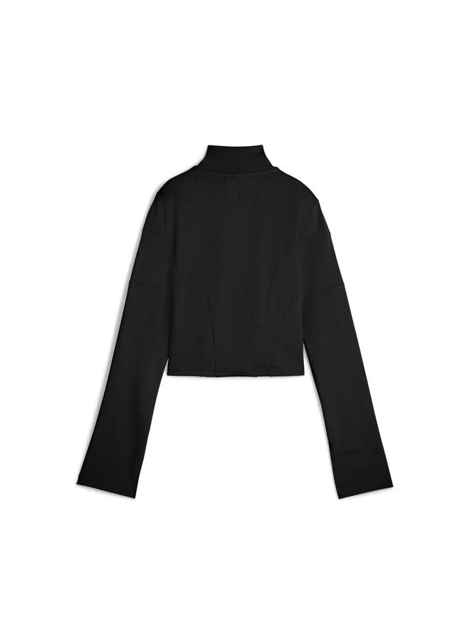 Puma PUMA Black DARE TO Slim Cropped Track Jacket Women for Women | Best Price UAE