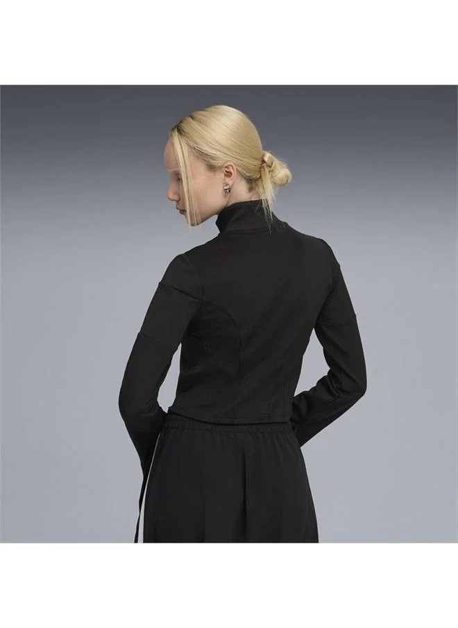 Puma PUMA Black DARE TO Slim Cropped Track Jacket Women for Women | Best Price UAE