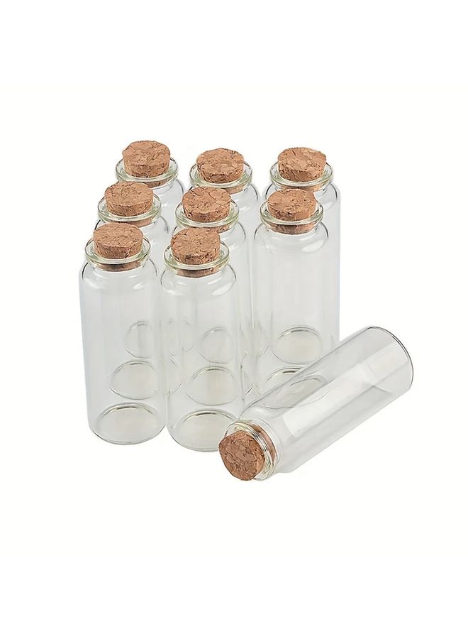 30pcs 1.35oz Glass Bottles With Wooden Stoppers Flat Bottom For Lab Use - Image 5