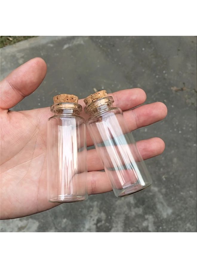 30pcs 1.35oz Glass Bottles With Wooden Stoppers Flat Bottom For Lab Use - Image 3