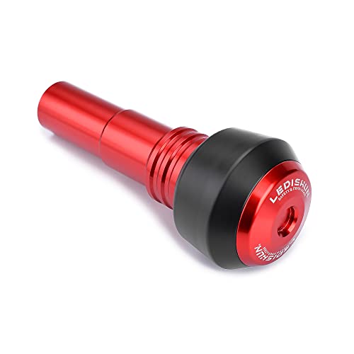 LEDISHUN Accessoires Falling protection Exhaust Slider Crash pad slider compatible with Yamaha YZF R15 V2 V3 V4MT03 MT03YZFR3 R3YZFR25 R25YZF R6FZ1N FAZERFZ8N FZ8SFZS 150FZX 150 Red - Image 3