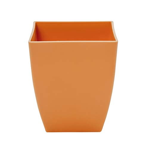 garbnoire Gardening Flower Pots - 5.5 Inch Plastic Flower Pots | Modern Decorative Indoor Outdoor Pots - (Camel, 5) - Image 2