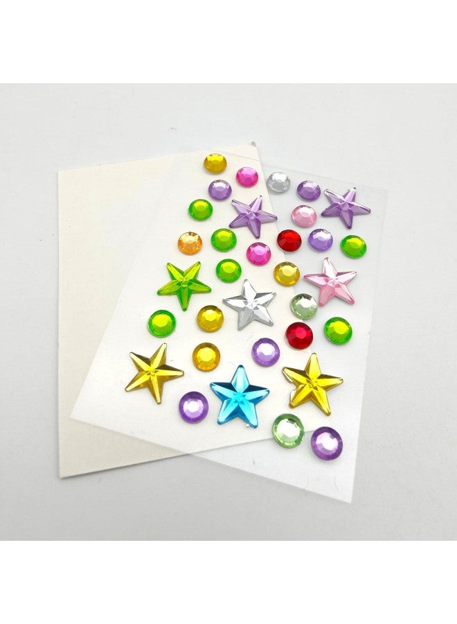 Explosions DIY Acrylic Diamond Sticker Photo Frame Decorative Sticker Accessories Material Closed Bag Water Drops Love Piece-Specifications Support Image Upload:Mini Colorful Star Baby's Breath 4.5*6cm - Image 1