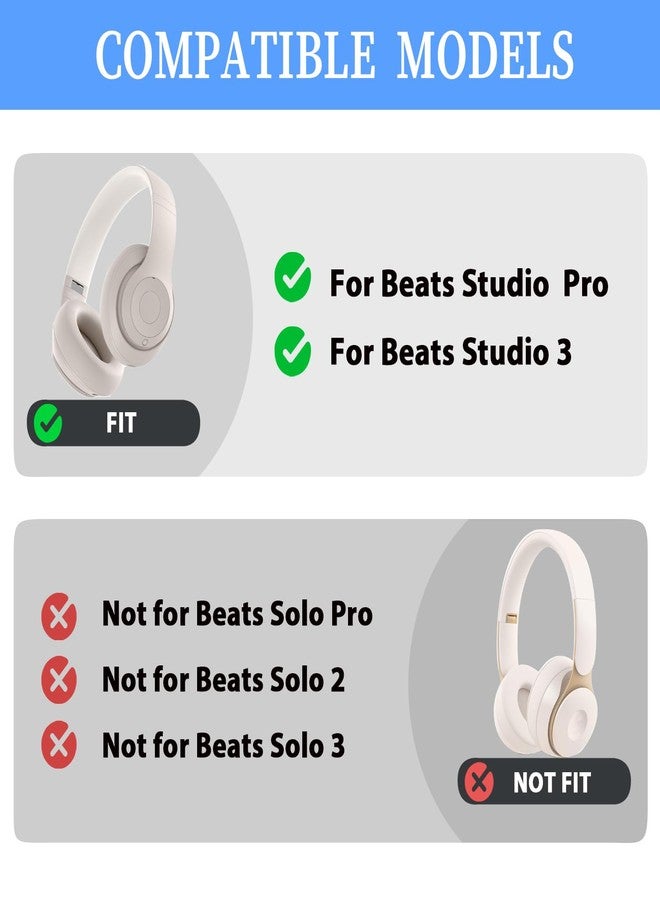 Adhiper Studio Pro Headband Replacement Top Head Band Repair Parts Accessories Repair Kit Compatible with Beats Studio Pro 2023(Model A2924)/ Studio 3 (Model A1914) Headphones(Sandstone) - Image 2