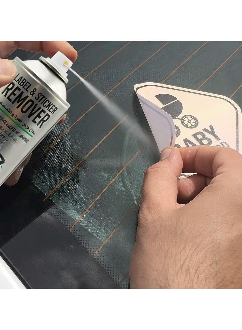 NORA 3 Pcs Label & Sticker Remover Spray N-503 450ml Each – Adhesive Glue Cleaner for Car, Glass, Metal, Plastic – Quick Action, Safe on Paint, Home & Auto Use - Image 4