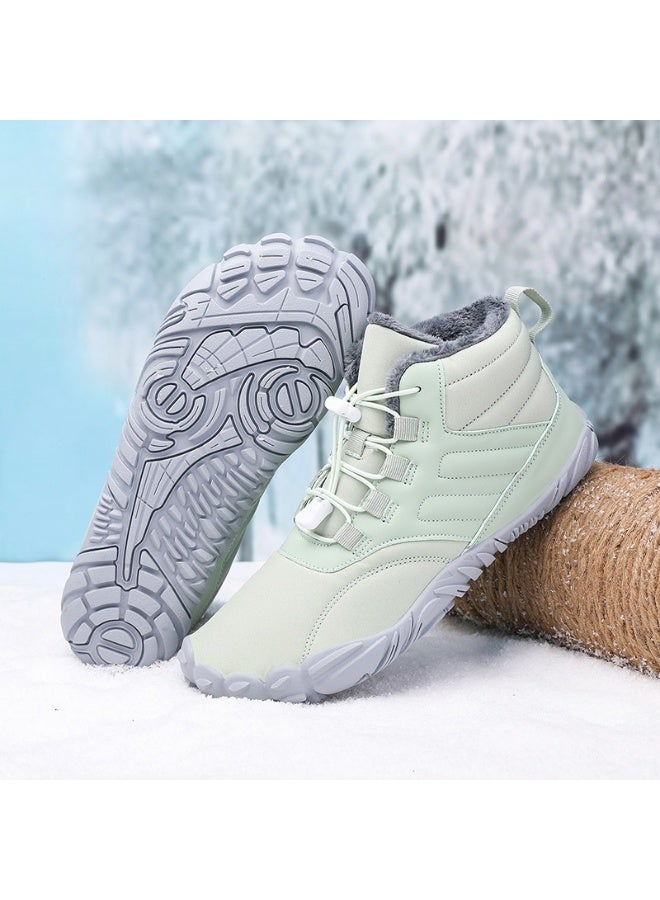 NIBEMINENT Winter Keep Warm Snow Boots Men Women Ladies Outdoor Casual Plush Ankle Shoes For Trekking Climbing Hiking Boots - Image 1