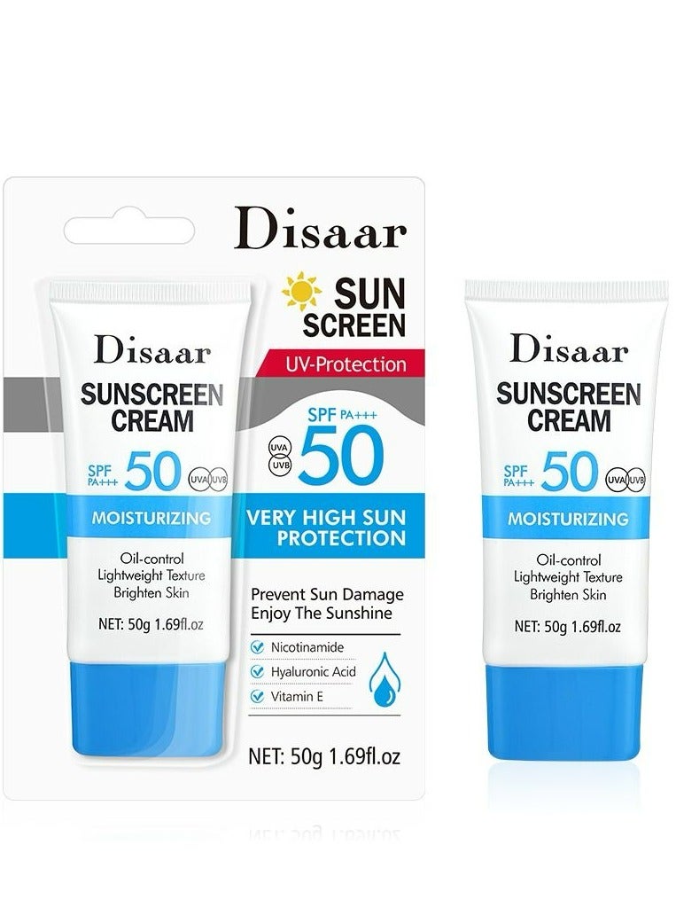 ديسار كريم واقي من الشمس مرطب وحماية عالية جدًا من الشمس SPF 50 PA+++ 50 جم