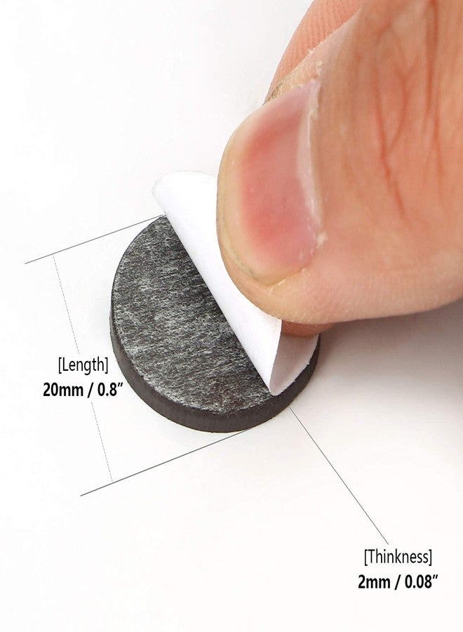 YSTIME Flexible Magnetic Dot with Self Adhesive, 60 PCS Round Small Magnetic Stickers with Adhesive Backing Peel & Stick Magnets Stickers for Crafts, Office, DIY Projects, 60 Pack 20x2mm - Image 2
