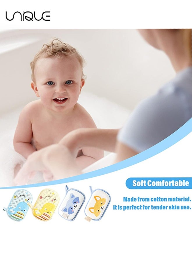 Unique 2 Pack Baby Bath Sponge,Cartoon Animal Style Baby Sponge for Bathing, Infants Bath Sponge Ultra Soft & Absorbent Natural and Safe Great for Sensitive Skin, for Boys & Girls  - Image 5