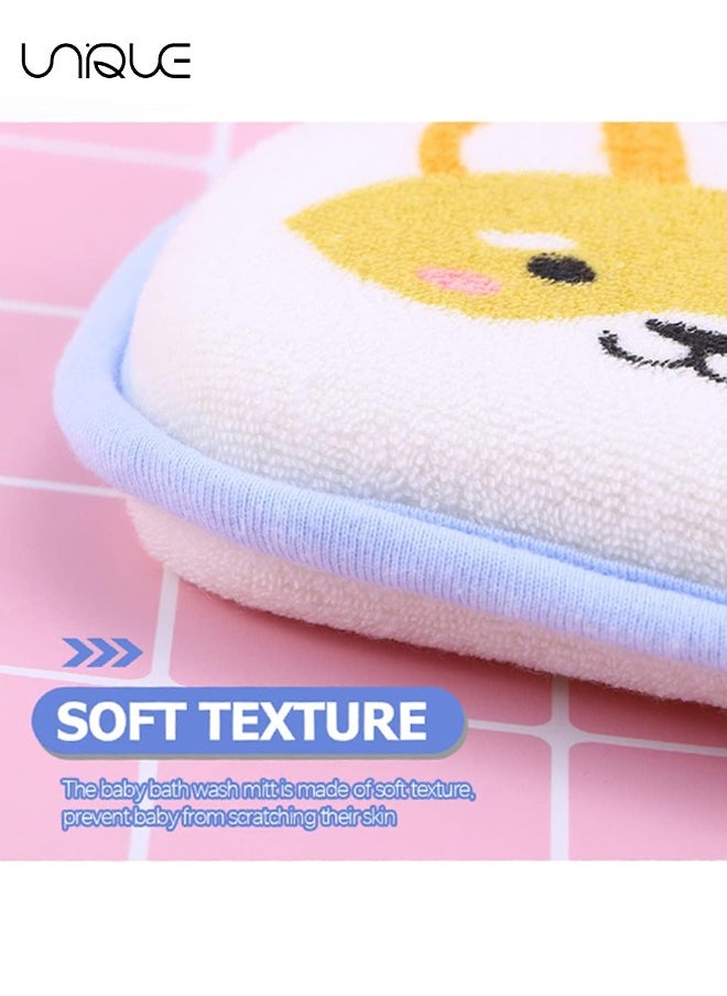 Unique 2 Pack Baby Bath Sponge,Cartoon Animal Style Baby Sponge for Bathing, Infants Bath Sponge Ultra Soft & Absorbent Natural and Safe Great for Sensitive Skin, for Boys & Girls  - Image 3