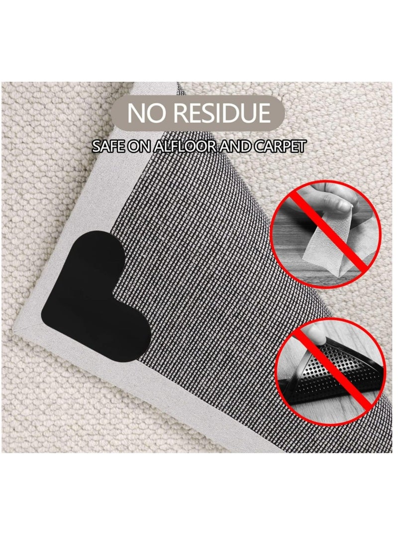 Rug Gripper Rug Tape Non Slip Rug Pads Carpet Tape Rug Tape Hardwood Floor Rug Gripper for Hardwood Floors Black