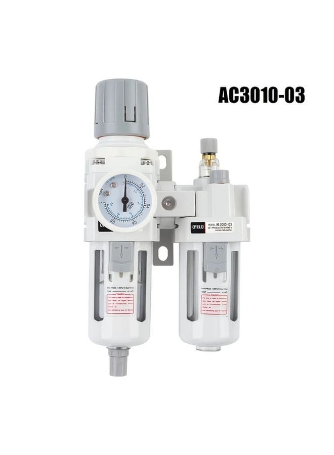 1pc Heavy Duty Air Compressor Filter Oil Water Separator With Auto Drain - Image 1