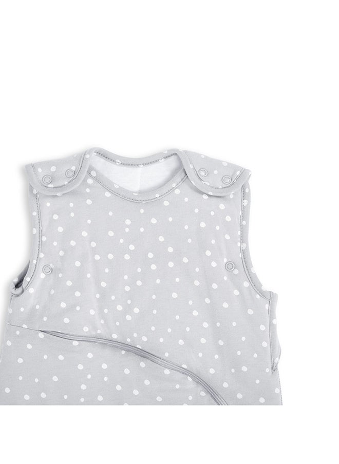 Snuz Pouch Sleeping Bag For Infant Baby 0.5 Tog Clever Nappy Change Zip 100% Cotton For Temperatures Within 24 - 27 Celsius Suitable From 0 To 6 Months Maximum Baby Length 68 Cm - White Spot  - Image 3