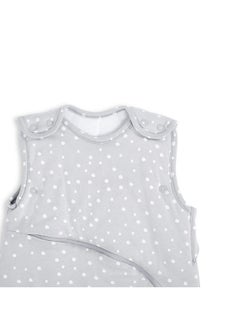 Snuz Pouch Sleeping Bag For Infant Baby 0.5 Tog Clever Nappy Change Zip 100% Cotton For Temperatures Within 24 - 27 Celsius Suitable From 0 To 6 Months Maximum Baby Length 68 Cm - White Spot  - Image 3