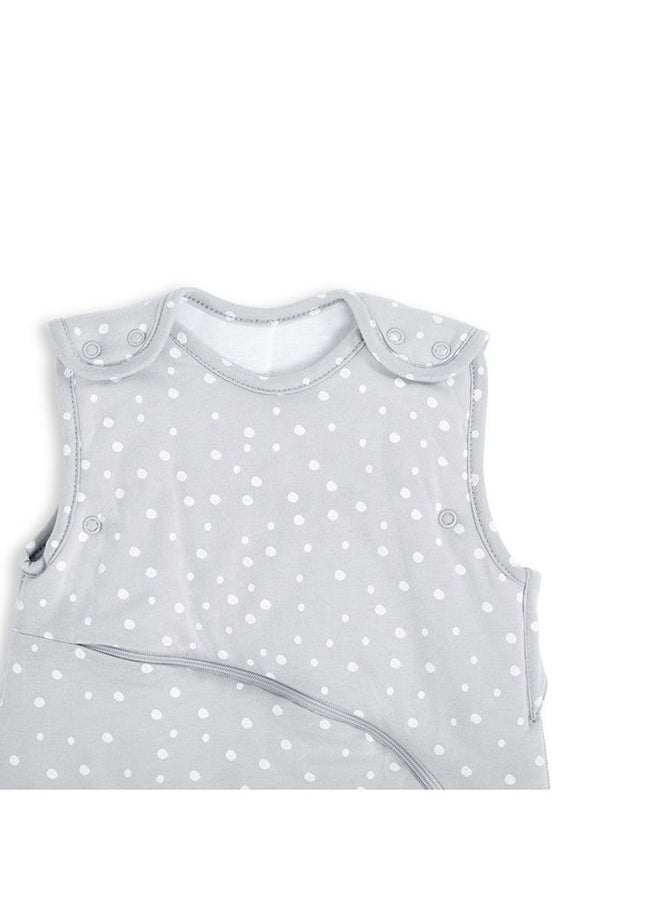 Snuz - Pouch Sleeping Bag For Infant Baby 0.5 Tog Clever Nappy Change Zip 100% Cotton For Temperatures Within 24 - 27 Celsius Suitable From 0 To 6 Months Maximum Baby Length 68 Cm - White Spot - Image 1