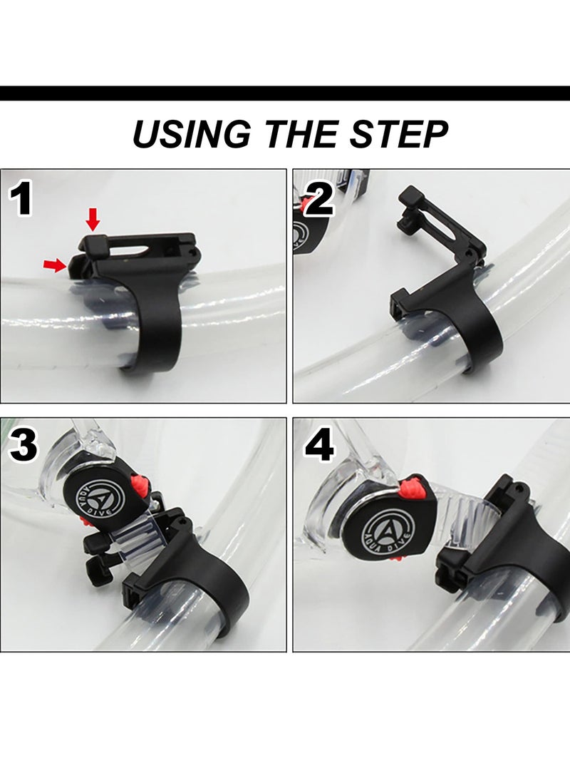 Barakah 5 Pack Universal Snorkel Clips, High Performance Tube Keepers for Scuba Diving and Snorkeling, 25mm Size, Perfect for Water Sports Enthusiasts - Image 3
