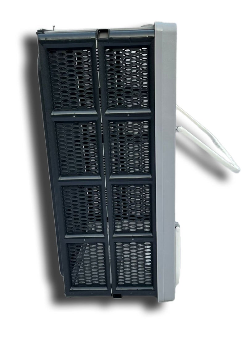 Generic Collapsible Reusable Plastic Grocery Shopping Basket, Small Foldable Storage Crates with Handles  - Image 2