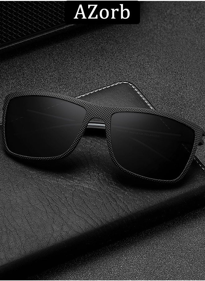 AZorb - Polarized Men's Sunglasses Classic Designer TR90 Frame Sun Glasses for Men Women Sports Sunglasses UV400 Protection Shades for Driving Outdoor Travle - Image 1