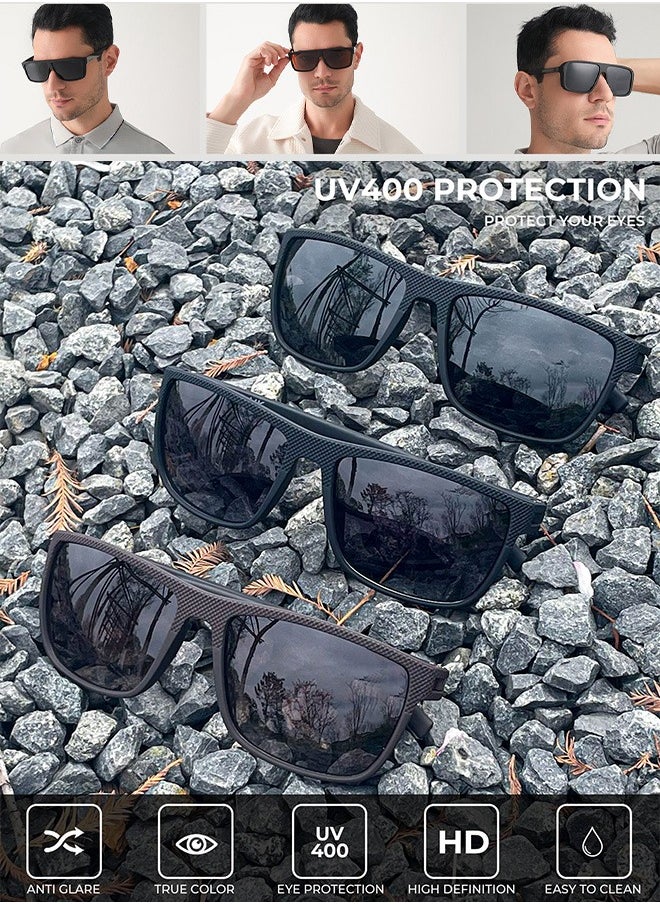 AZorb - Polarized Men's Sunglasses Classic Designer TR90 Frame Sun Glasses for Men Women Sports Sunglasses UV400 Protection Shades for Driving Outdoor Travle - Image 1