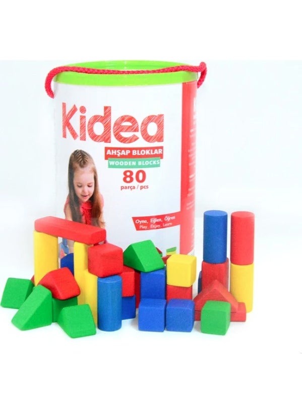 Kidea Wooden Block 80 Pieces  - Image 3