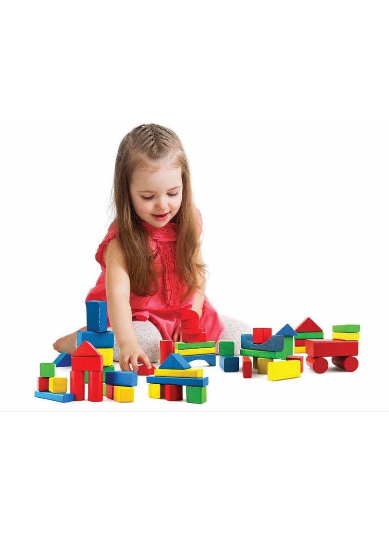 Kidea Wooden Block 80 Pieces  - Image 1