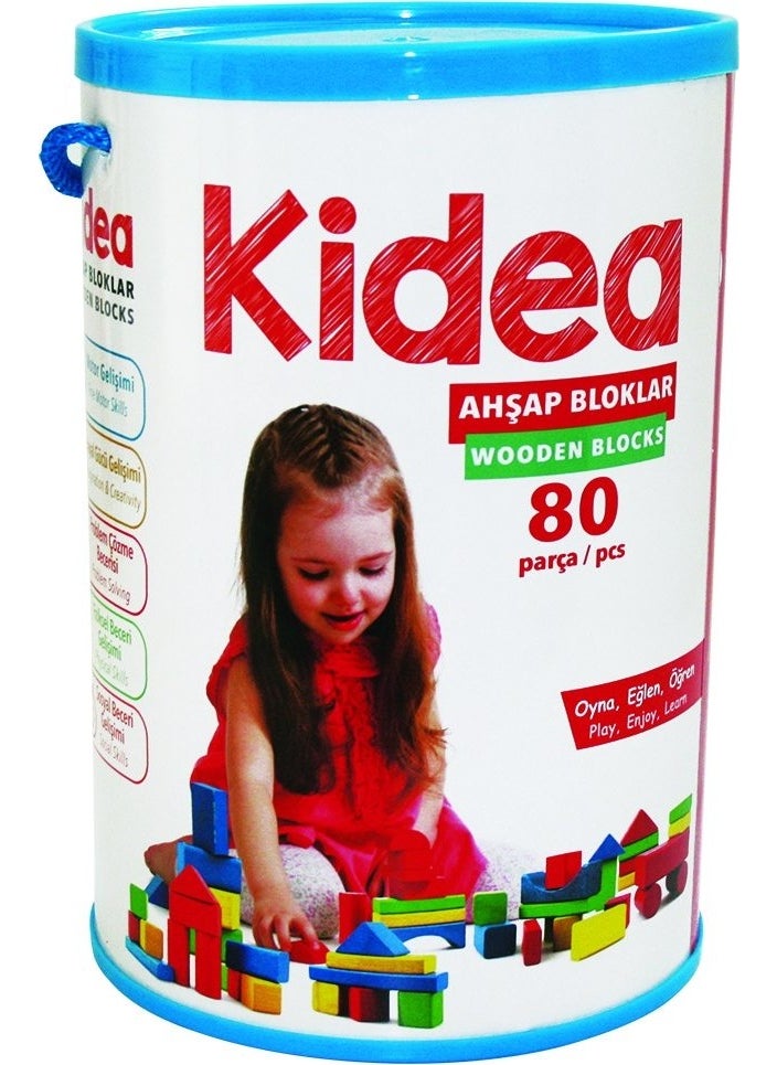 Kidea Wooden Block 80 Pieces  - Image 2