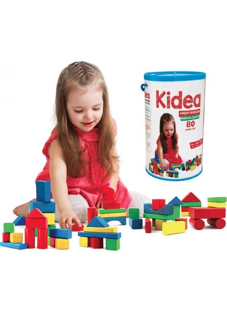 Kidea Wooden Block 80 Pieces  - Image 4